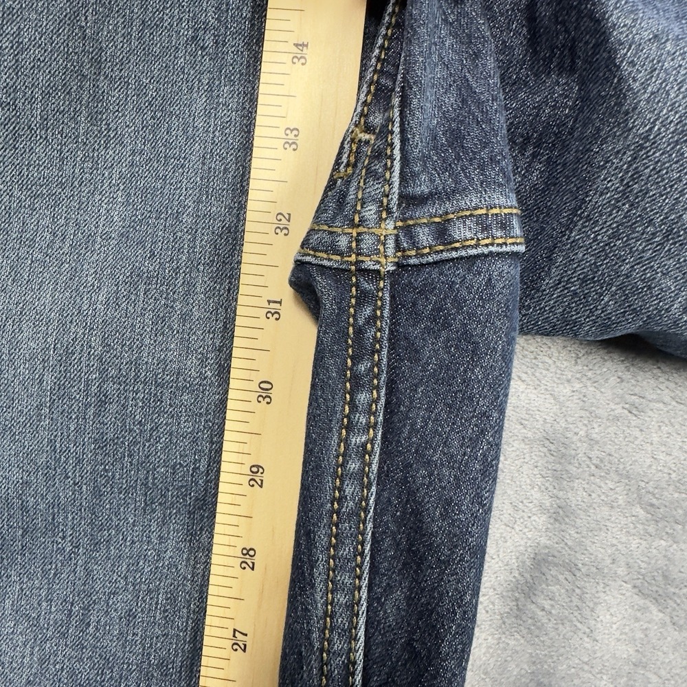 Ariat Rebar M4 Relaxed Boot Cut Jeans Mens 36x32 (Fits 38x32) Blue Work Denim - Picture 8 of 10